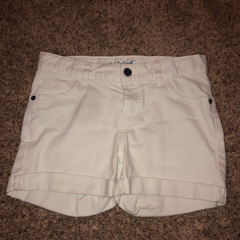 Girls White Shorts